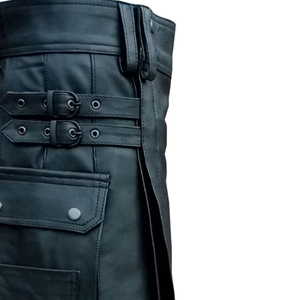 Vente chaude Nouveau style de kilts en cuir pour hommes en différentes tailles et couleurs Prix raisonnables Kilts en cuir de longueur régulière - Product Image 6