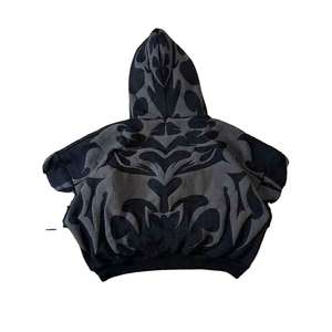 Sudadera con Capucha Extra Grande Estampada Personalizada de Primera Calidad, Estilo Urbano, Sudadera Corta Unisex para Hombre y Mujer - Product Image 6