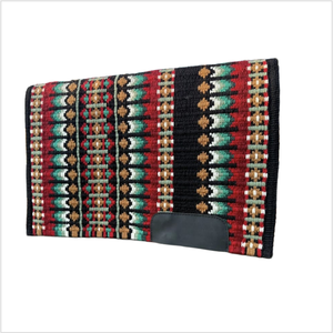 Couverture de spectacle occidentale élégante faite à la main, couleurs personnalisées, laine de Nouvelle-Zélande, tapis de selle, protection du cheval, utilisation équestre - Product Image 1