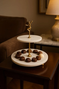 Reliable Manufacturer Handcrafted Stone <b>Marble</b> <b>Cake</b> Display <b>Stand</b> Designed For Unique Dessert Presentation - Product Image 2