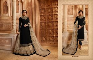 Lehenga de diseñador con top y Dupatta, conjunto de Georgette pesado con bordado, ropa de fiesta de trabajo, ropa de boda, Lehanga indio pakistaní - Product Image 2