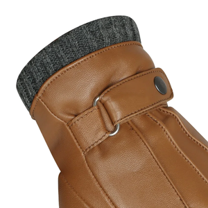 Gants en cuir pour homme, best-seller, à écran tactile intégral, protection des mains en hiver, doux, respirant, en peau d'agneau, mode, extérieur, uni - Product Image 5