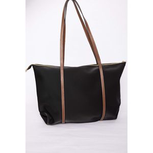 Bolso de Mano y Hombro Negro con Detalle de Cremallera, Accesorios de Moda - Product Image 2