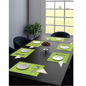 Customized Classic 30*40 Rectangle 100% Organic Cotton Table Mats for Hotel Decoration GOTS Certificate Eco-friendly Place Mats - Product Image 1