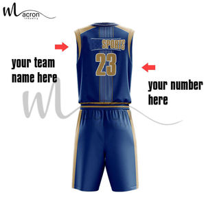 Uniforme de basket-ball de haute qualité, tendance, nouvelle arrivée, avec logo personnalisé, sublimation, dernier style, ensemble de maillots de basket-ball - Product Image 3