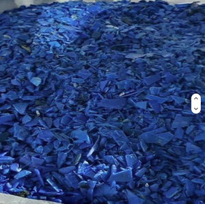 Flocons de plastique recyclé HDPE bleu de qualité export, propres et lavés - Product Image 4