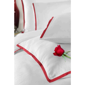 Parure de lit de luxe 6 pièces pour très grand lit, 100 % coton, style moderne, housse de couette XL, drap-housse, taies d'oreiller Oxford pour usage domestique - Product Image 6