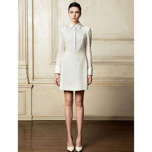 Robe blanche pour femmes 2025 nouveau Design Kane Mini robe femme vêtements site web tissu de haute qualité deux pièces ensemble femmes vêtements - Product Image 1