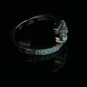 Bague en diamant exclusive créée en laboratoire EF Couleur VS1 Clarté Forme ronde Or Rose Or Argent IGI SGL Certifié Fine Jewelry - Product Image 2