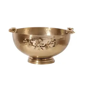 Antique Metal Salad and Fruit <b>Bowl</b> Unique Style Fruit <b>Bowl</b> Metal <b>Mixing</b> Serving <b>Bowl</b> for Daily Home Serving Nuts Fruits Usage - Product Image 1