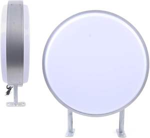 Caja de Luz LED Circular para Exteriores – Señalización Iluminada Impermeable para Publicidad de Marca 50CM - Product Image 1