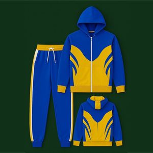 Ensemble de survêtement super léger et respirant 280 g/m², coupe oversize, sweat à capuche et pantalon de jogging vierges en molleton de coton épais, style décontracté pour le marché américain - Product Image 1