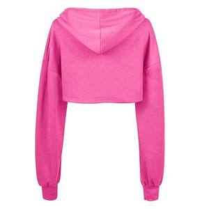 Haut à capuche court d'hiver pour femme, brodé, respirant, en coton doux, manches longues, pour un usage quotidien décontracté - Product Image 4