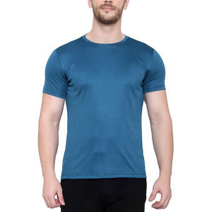 เสื้อยืดแขนสั้นผู้ชายทรงหลวมแบบพอดีตัวเสื้อยืดสำหรับผู้ชายพิมพ์โลโก้ตามสั่งมาใหม่สีพื้น - Product Image 1