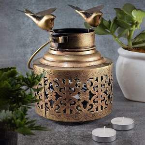 Bougeoir chauffe-plat en cristal gravé avec logo personnalisé Décoration intérieure élégante Accent Taille 14x21 cm Vente en gros - Product Image 4