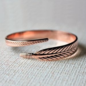 Handmade copper <b>bracelet</b> with engraved tribal pattern for arthritis pain relief spiritual <b>healing</b> meditation wellness gift - Product Image 4