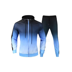 2024 nouveauté unisexe fermeture éclair Sublimation imprimé survêtements de haute qualité 100% coton Polyester décontracté grande taille pour l'hiver - Product Image 1