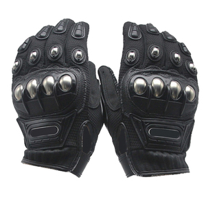 Gants en cuir durable fabriqués au Pakistan Équipement de protection pour motocross avec logo personnalisé Gants de moto en cuir à vendre - Product Image 1