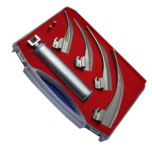 Laryngoscope en acier inoxydable à quatre lames, lumière LED blanche, instruments chirurgicaux de diagnostic vétérinaire - Product Image 2