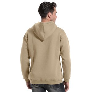 เสื้อฮู้ดพิมพ์ลายพัฟของผู้ชายเสื้อผ้าแนวสตรีทโอเวอร์ไซส์ผ้าคอตตอนผสมเสื้อมีฮู้ดปักโลโก้ตามสั่ง - Product Image 6