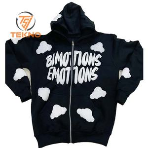 Peso ligero Unisex Puff impresión sudaderas con capucha mejores cosas Venta caliente Top Trending Puff impresión hombres sudaderas con capucha con logotipo personalizado - Product Image 3