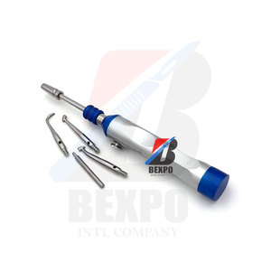 Dissolvant de couronne professionnel avec 5 accessoires Instrument chirurgical dentaire Manuel en acier inoxydable - Product Image 2