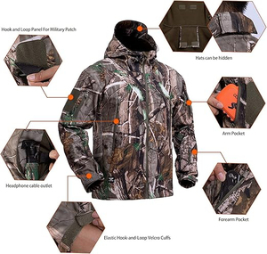 Combinaison de chasse de haute qualité pour hommes, haut à manches longues et pantalon, couvrant entièrement le corps, combinaison de chasse en plein air, prix de gros - Product Image 5