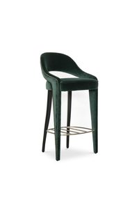 Golden Finished Modern Design Eco-Friendly High Quality Bar Chair Comfort Seating Iron Frame for Hotel Restaurant - Product Image 6