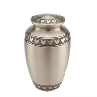 Urnes funéraires en aluminium de qualité supérieure pour animaux de compagnie et adultes, avec gravure, urnes funéraires en métal, Inde