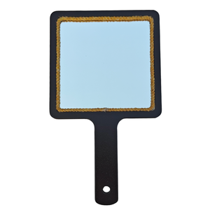 Espejo de Mano Elegante, Espejo de Vanidad Personal Duradero y con Estilo para Uso Diario, Maquillaje y Viajes, Fácil de Sostener con Agarre - Product Image 1