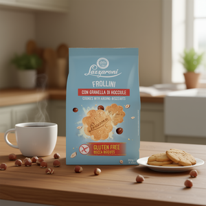 Hazelnut Lazzaroni <b>Biscuits</b> Sweet Crispy Gluten-Free 200g Bag 10pcs - Product Image 3