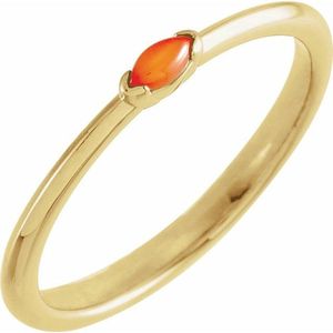 Anillo Apilable de Joyería Fina Stuller 14KY 72120:111P con Diamante de Corte Ovalado en Oro Blanco y Amarillo, Certificado IGI GRA, para Uso Diario - Product Image 1