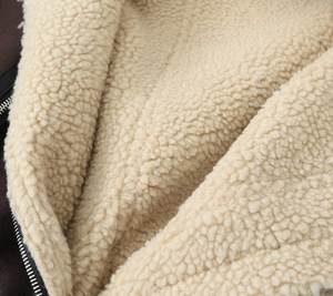 Vêtements pour femmes contraste couleur fermeture éclair double face revers court veste à manches longues - Product Image 6