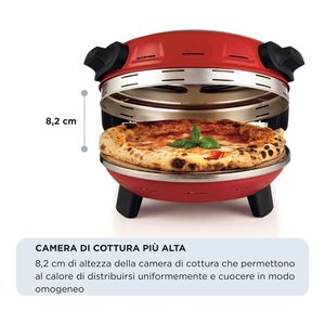 Forno Pizza 1300W 32cm PIZZERIA Gourmet Rosso 00C093400AR0 - Product Image 2
