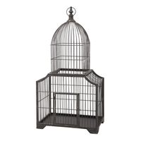 Cage à oiseaux en métal écologique faite à la main avec un design moderne pour la maison, le balcon, le patio ou l'affichage mural intérieur