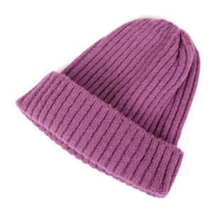 OME-Gorro de punto acrílico con puños, gorro de invierno liso teñido en blanco, de Jacquard, unisex, de alta calidad, con logotipo personalizado - Product Image 6