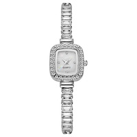 Montre-Bracelet de Luxe pour Femme, Élégante et Tendance, avec Bracelet en Alliage et Moissanite