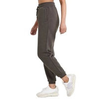 Pantalon de jogging élégant pour femmes, hiver, doux, extensible, 100% coton, streetwear, taille haute, parfait pour tous les jours, jogging léger - Product Image 1