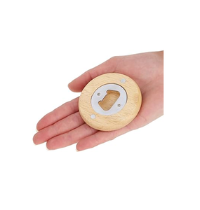 Ouvre-bouteille de bière en acier inoxydable personnalisé Poignée en bois Ouvre-bouteille de vin en acier inoxydable de haute qualité - Product Image 1