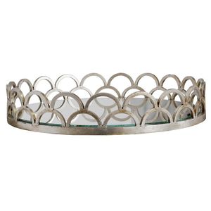 Plateau de service de luxe en aluminium massif en métal nouveau design fantaisie de meilleure qualité - Product Image 6