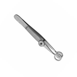 Pinzas Desmarres Chalazion de alta calidad de acero metálico, placa superior abierta ovalada grande, pinzas para párpados oftálmicos, medición en pulgadas - Product Image 2