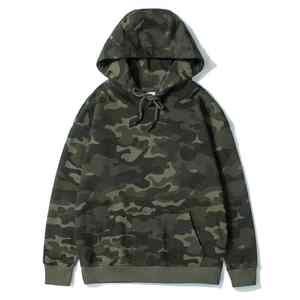 Personalizar logo Pullover Drawstring Street Wear Sudadera Camuflaje Sudadera con capucha para hombres - Product Image 1