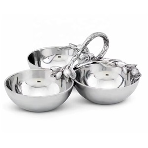 ชามเสิร์ฟอลูมิเนียมดีไซน์ใหม่สำหรับสลัดขนมขบเคี้ยวถั่วผลไม้เหมาะสำหรับตกแต่งโต๊ะอาหาร - Product Image 6