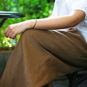 Pantalones de pierna ancha informales para mujer Diseño frontal plano de ajuste holgado con estilo holgado - Product Image 1