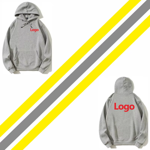 Sudadera con capucha de alta calidad con estampado de invierno y cremallera sólida a la moda, logotipo personalizado, Grupo Personal, marca de poliéster/algodón, Jersey Unisex de lana - Product Image 1