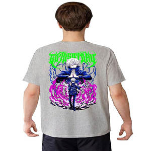 Personalizado de alta calidad Slim Drop Shoulder Blend 260 Gsm de secado rápido de cuello redondo deporte gimnasio camiseta en blanco para hombres - Product Image 3