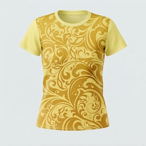 Camiseta de Mujer de Manga Corta, Estilo Casual, Holgada, Diseño Tribal, Precio Económico, Venta al Por Mayor, Servicio OEM - Product Image 3