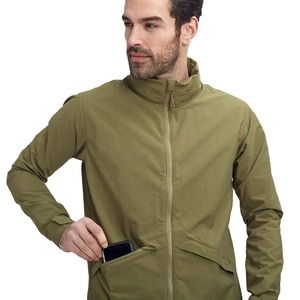 Chaqueta cortavientos Softshell de alta calidad para Otoño/Invierno, ropa de abrigo larga de lona acolchada a prueba de viento de moda High Street - Product Image 5