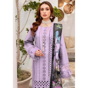 MARIA B-3PC Collection Printemps/Été Chemise en lawn brodée Chickenkari avec dupatta et pantalon à imprimé Monark - BIC-4054 - Product Image 2