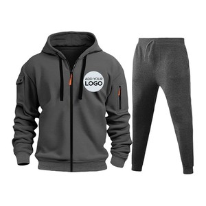 Survêtement Homme 2 Pièces Manches Longues Ensembles Survêtements Décontractés à Capuche Jogging Chasse Survêtement Homme 2 Pièces - Product Image 2